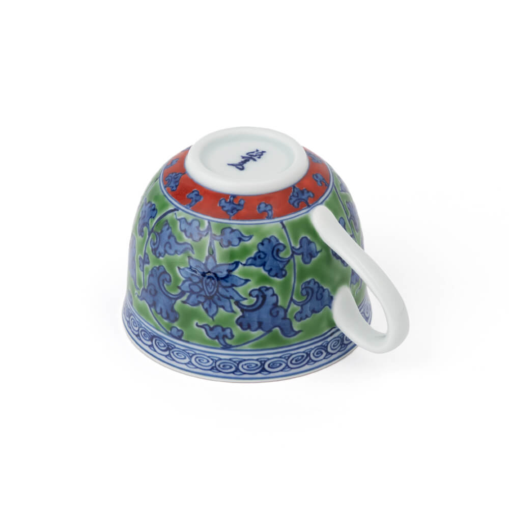 緑彩唐草 碗皿 ｜ 有田焼の源右衛門窯公式オンラインショップ