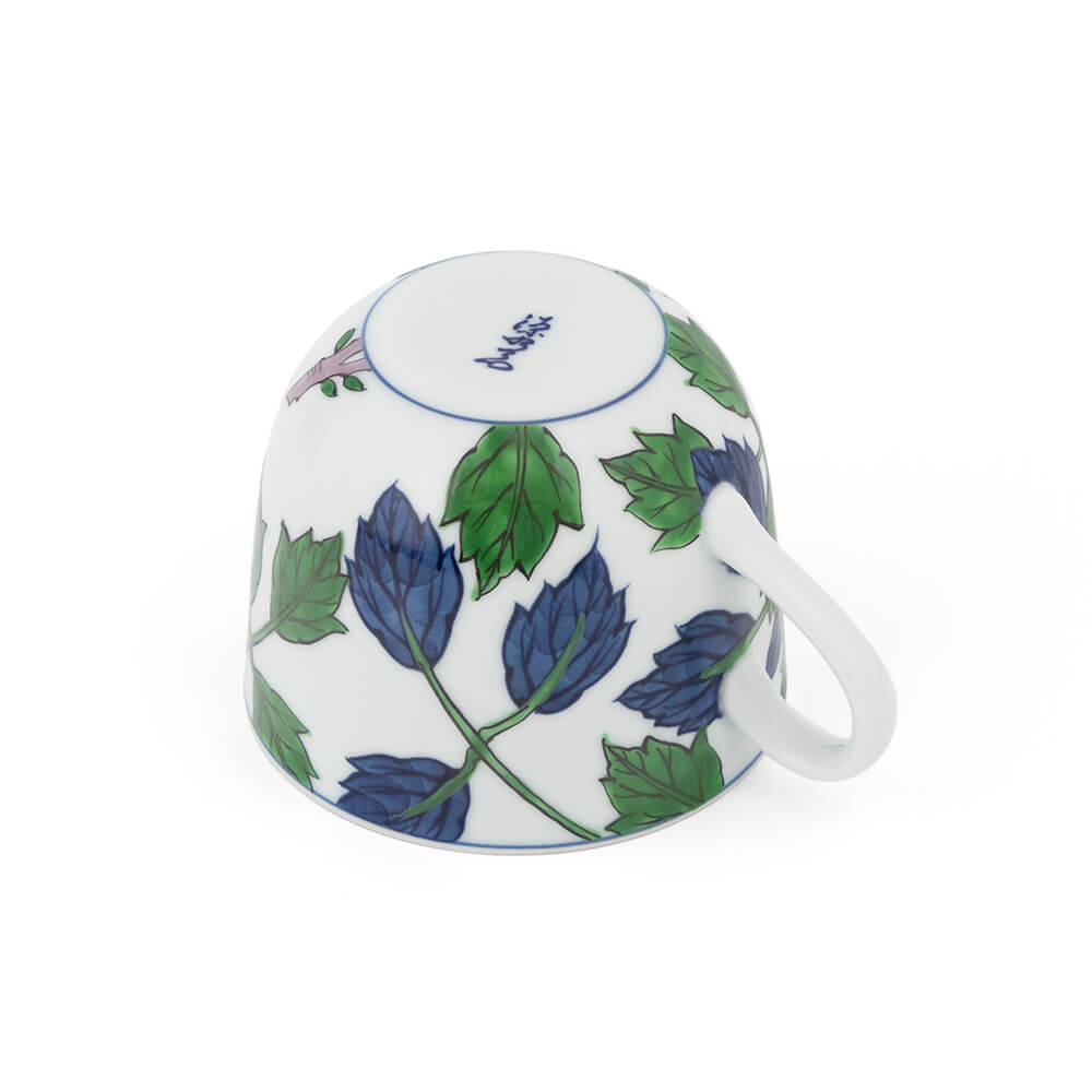 染錦紫牡丹絵 朝杯 ｜ 有田焼の源右衛門窯公式オンラインショップ