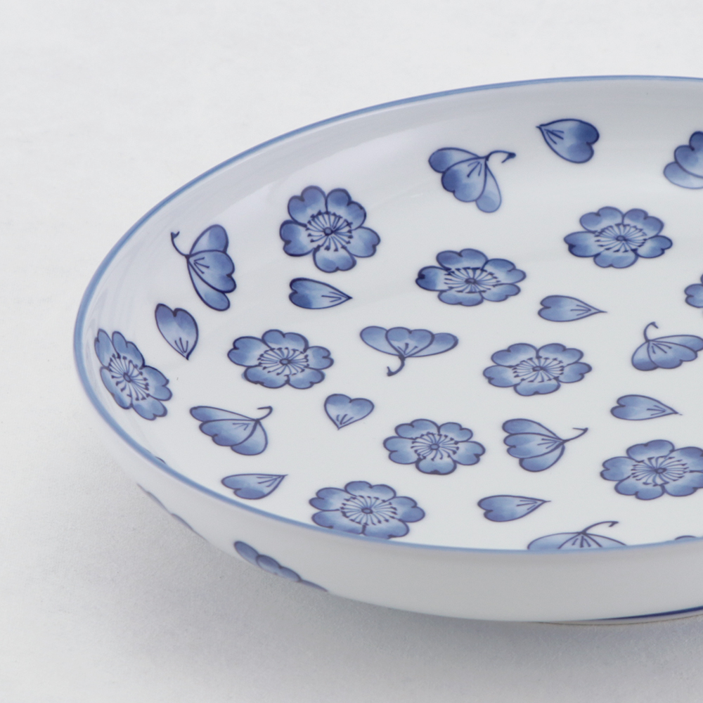 芸術的 超希少 美品 有田焼 真右エ門窯 桜花文 平盃