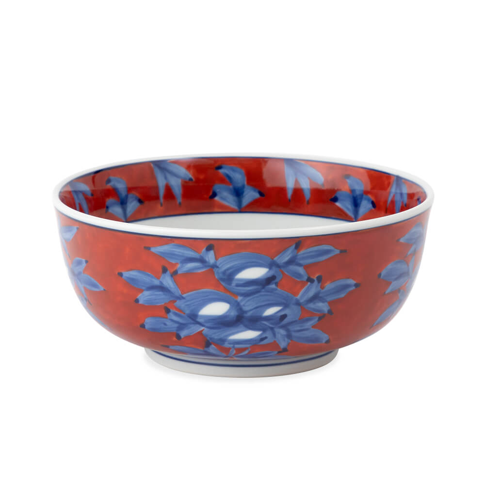 鉢■色絵染付「弥左衛門」花唐草 鳥 花弁型 丸鉢 平鉢 菓子器 時代物 骨董品■ つる花唐草菱形小鉢／小皿/小鉢/豆鉢｜和食器・種類／和食器通販